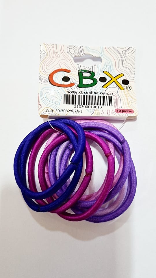 COLITA PELO POLIYESTER x 10u. - LILAS