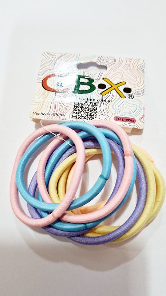 COLITA PELO POLIYESTER x 10u. - PASTELES