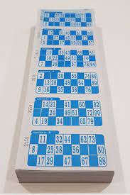 CARTONES DE BINGO x PLANCHA - AZUL