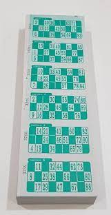 CARTONES DE BINGO x PLANCHA - VERDE