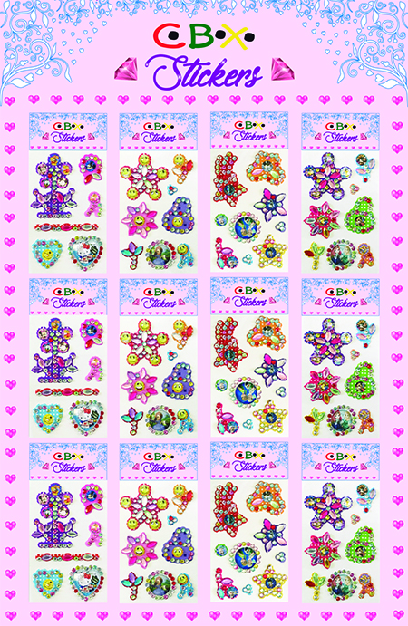 STIKERS CBX GEMAS x 1 SOBRECITO