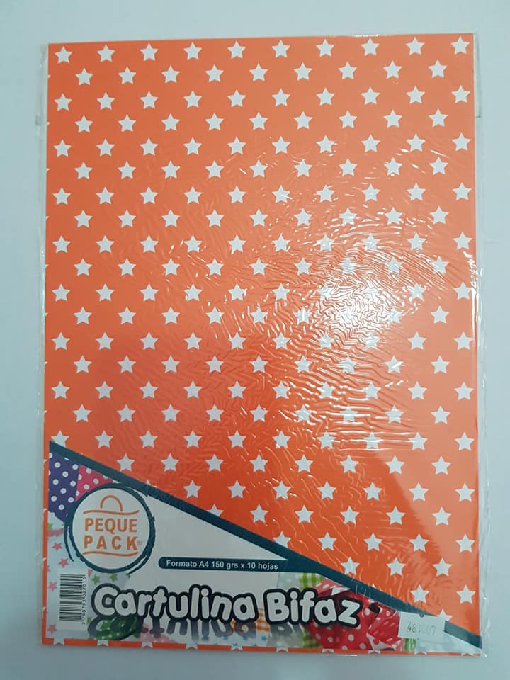 CARTUL.ENTRET. A4x10-150gr- ESTRELLA NARANJA
