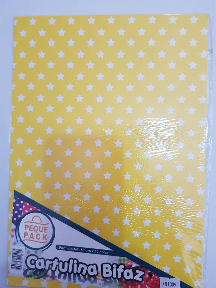 CARTUL.ENTRET. A4x10-150gr- ESTRELLA AMARILLO