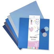 CARTULINA IBICRAFT 30x30cm.160gr.x35h.AZULES