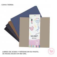 CARTULINA IBICRAFT 30x30cm.160gr.x35h.TIERRA