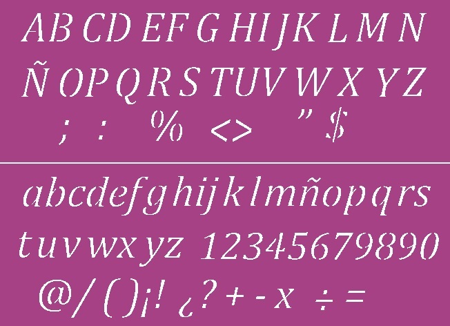 STENCIL MCL - 30x10 Cod.- 124 LETRAS X 2