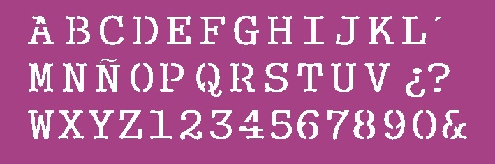 STENCIL MCL - 35x11 Cod.- 121