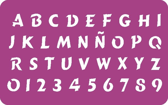 STENCIL MCL - 20x30 Cod.- 150 LETRAS