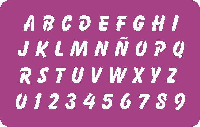 STENCIL MCL - 20x30 Cod.- 151 LETRAS