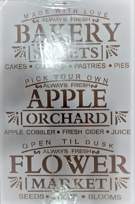 STENCIL MCL - 20x30 Cod.- 374