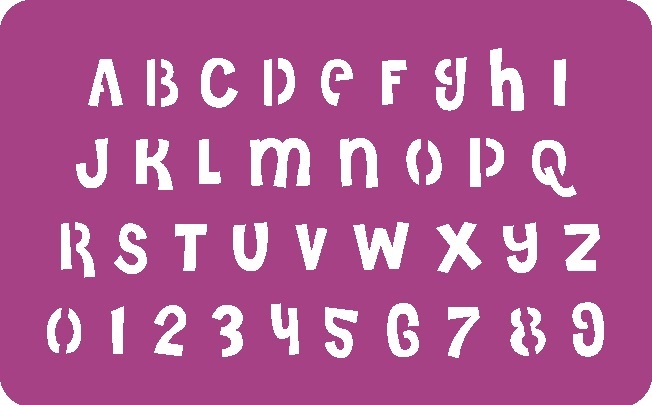 STENCIL MCL - 20x30 Cod.- 148 LETRAS