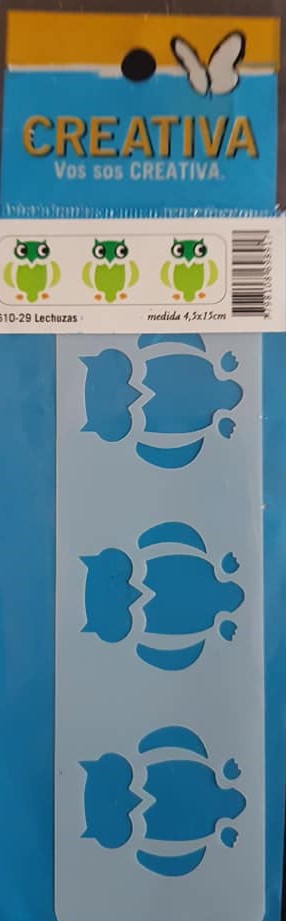 STENCIL 4.5x15 CREATIVA 610-029 - LECHUZA 