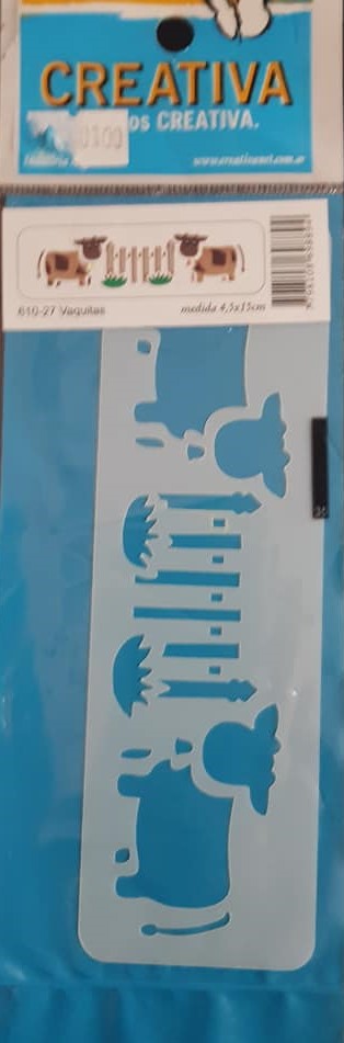 STENCIL 4.5x15 CREATIVA 610-027 - VAQUITAS