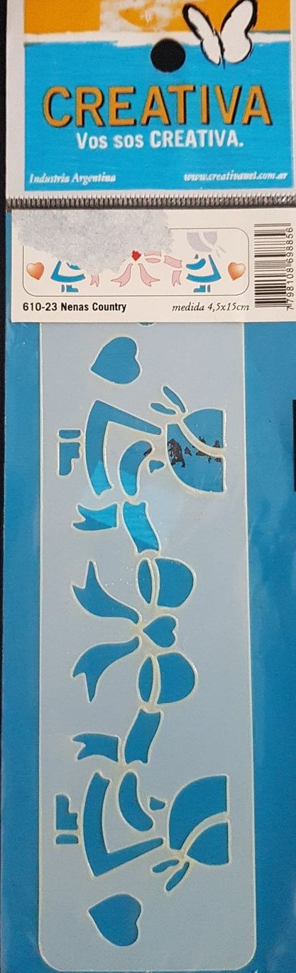 STENCIL 4.5x15 CREATIVA 610-023 - NENAS COUNTRY
