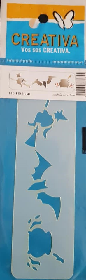 STENCIL 4.5x15 CREATIVA 610-115 - BRUJAS