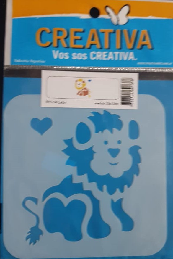 STENCIL 11x11 CREATIVA 611-0014 - LEON