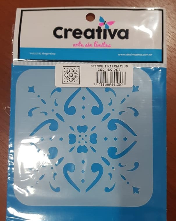 STENCIL 11x11 CREATIVA 622-0973 -  CM PLUS