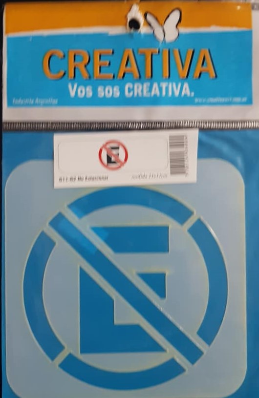 STENCIL 11x11 CREATIVA 611-0062 - NO ESTACIONAR