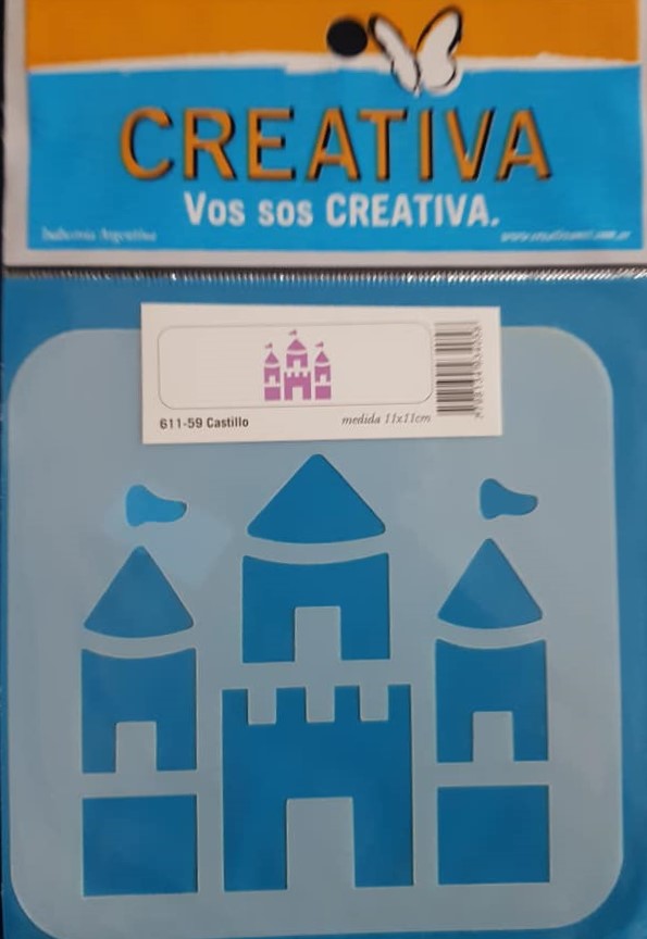 STENCIL 11x11 CREATIVA 611-0059 - CASTILLO