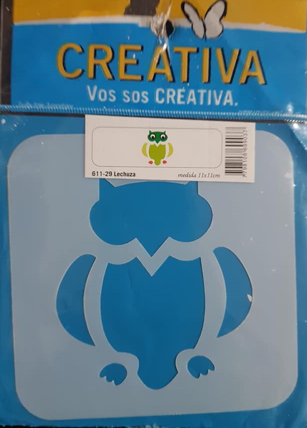 STENCIL 11x11 CREATIVA 611-0029 - LECHUZA