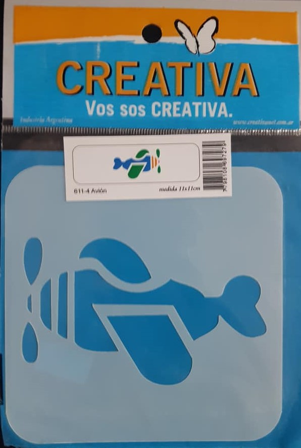 STENCIL 11x11 CREATIVA 611-0004 - AVION