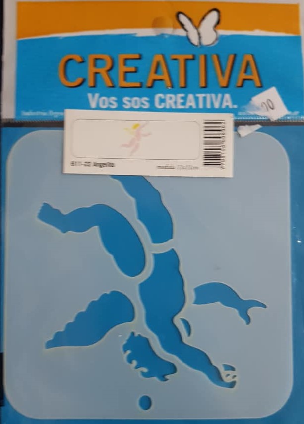 STENCIL 11x11 CREATIVA 611-0022 - ANGELITO
