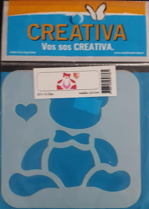 STENCIL 11x11 CREATIVA 611-0013 - OSO