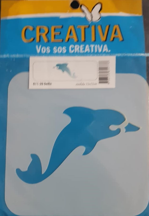 STENCIL 11x11 CREATIVA 611-0039 - DELFIN