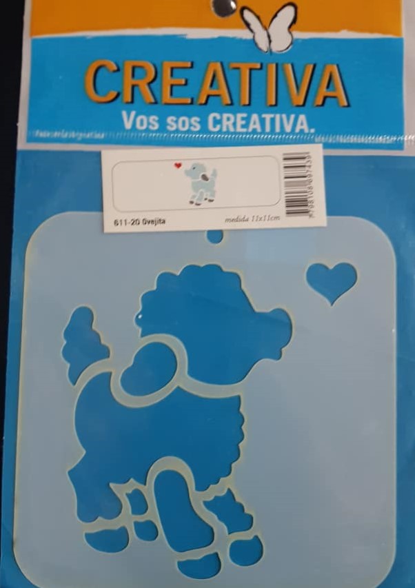STENCIL 11x11 CREATIVA 611-0020 - OVEJITA