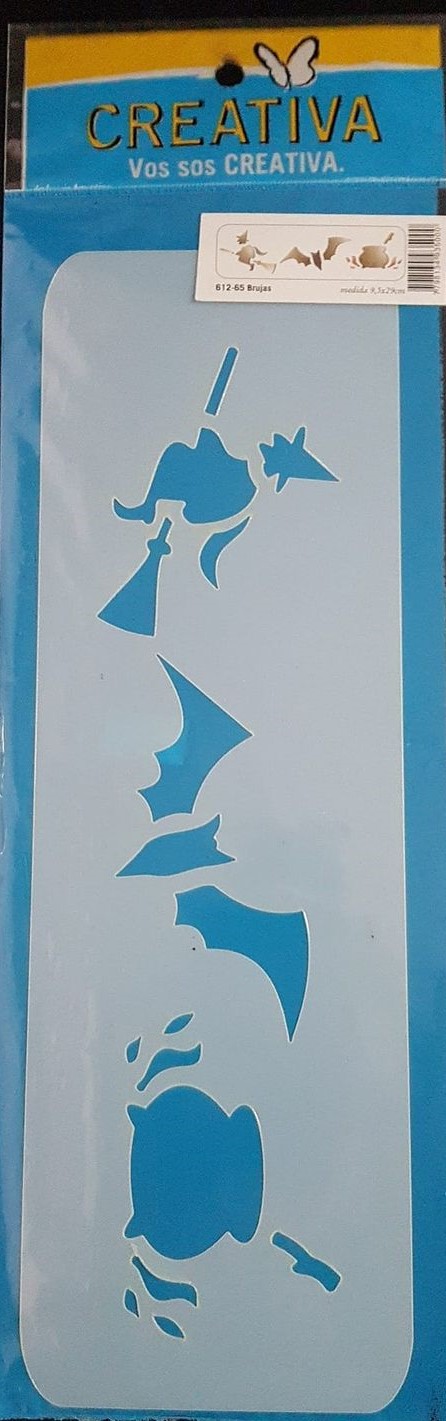STENCIL 9.5x29 CREATIVA 612-0065 - BRUJAS