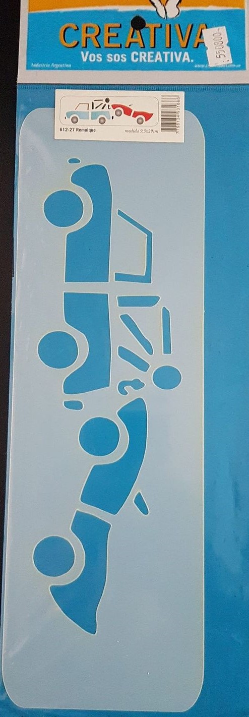 STENCIL 9.5x29 CREATIVA 612-0027 - REMOLQUE 