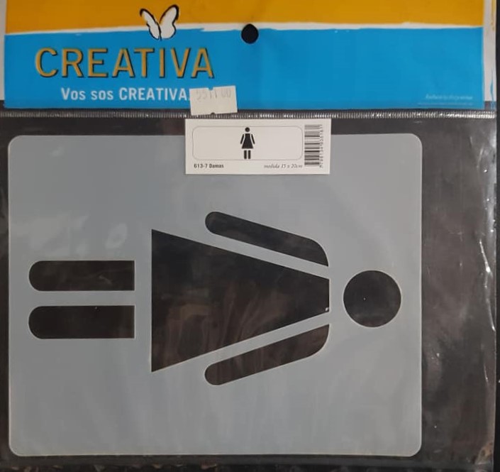 STENCIL 15x20 CREATIVA 613-0007 - DAMAS