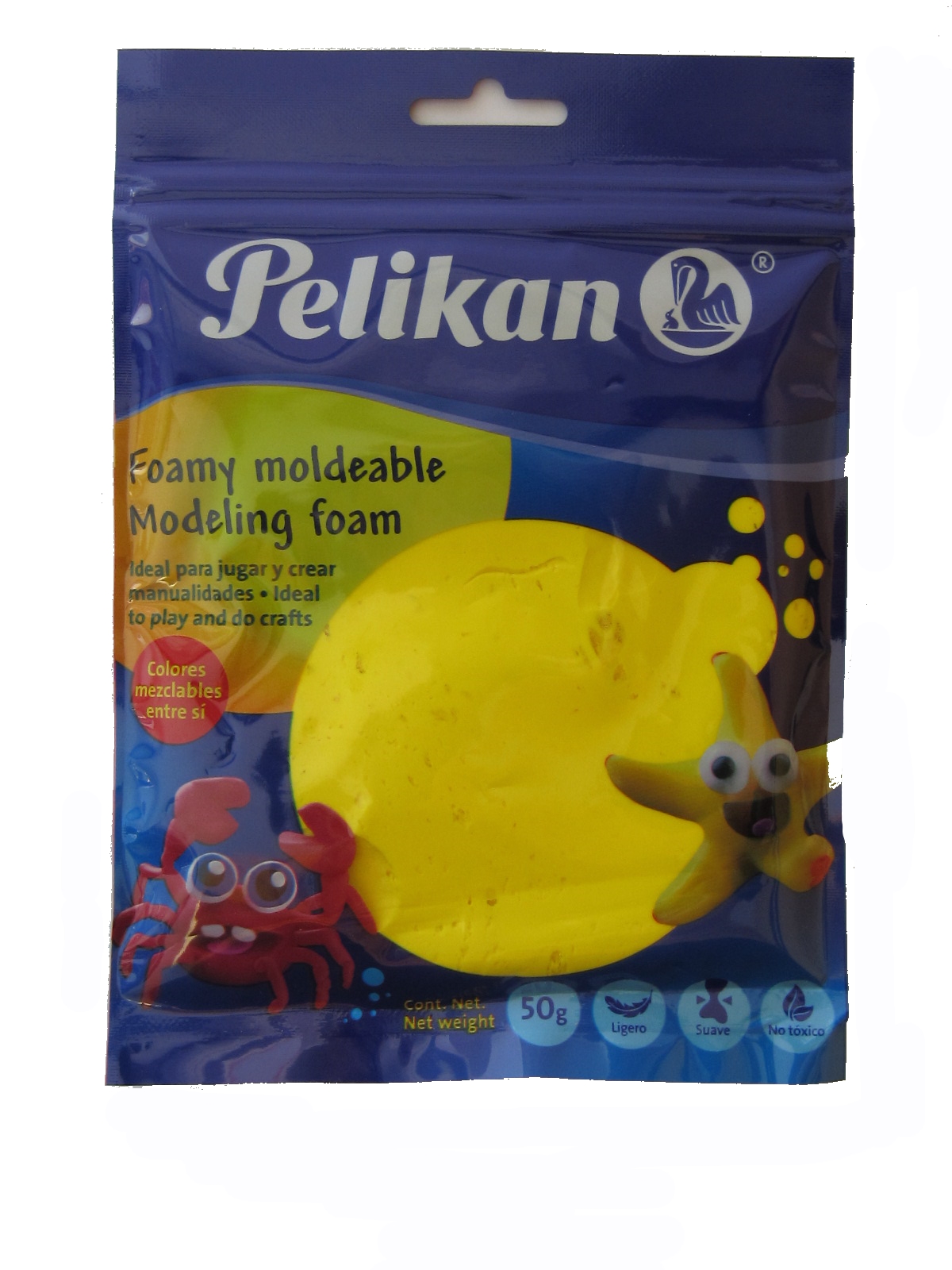 FOAMY MOLDEABLE PELIKAN 50gr - AMARILLO