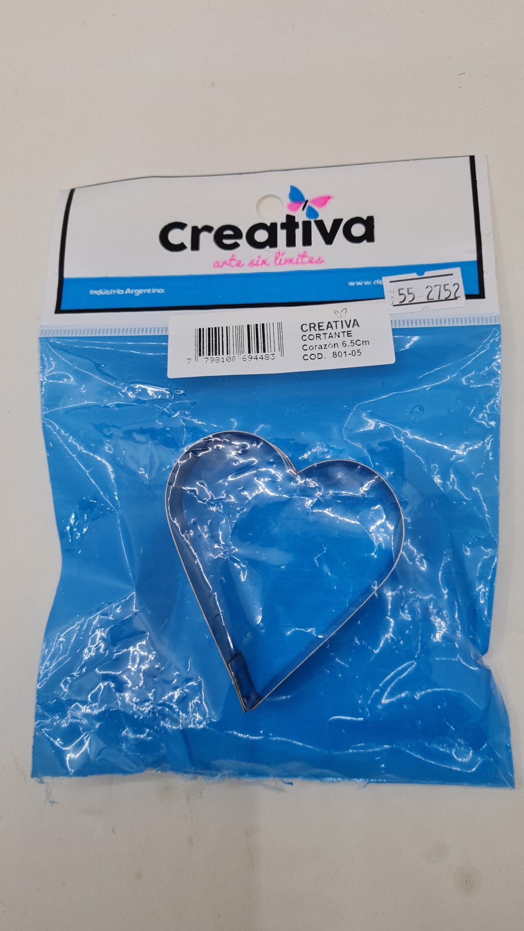 CORTANTE METAL SERIE 1 - CORAZON 6.5cm