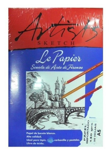 BLOCK BOCETO A5x140gr. LE PAPIER (30 hojas)