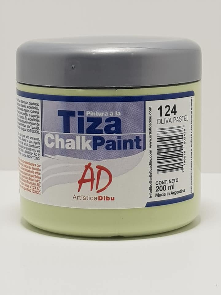PINTURA A LA TIZA - AD- 200ml. 124 - OLIVA PASTEL