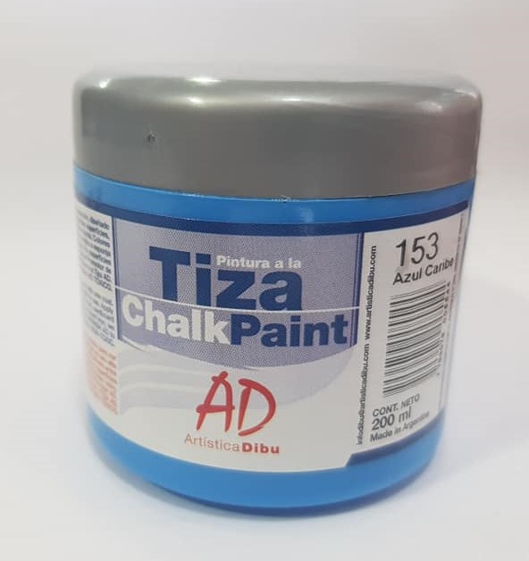 PINTURA A LA TIZA - AD- 200ml. 153 - AZUL CARIBE