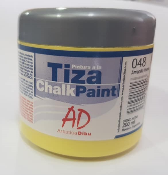 PINTURA A LA TIZA - AD- 200ml. 048 - AMARILLO HUEVO