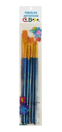 PINCEL CBX SET x 5u SINTETICOS L-2