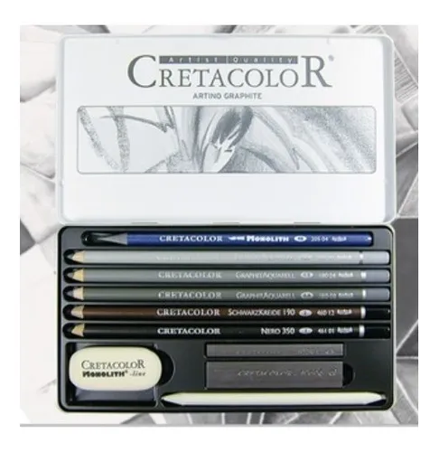 SET CRETACOLOR LATA ARTINO NEGROx10 - 40021