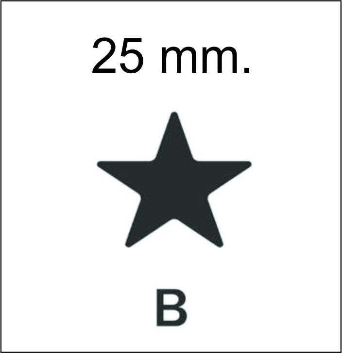 SACAB.G.EVA.25mm.KM-8810-B - ESTRELLA FINA