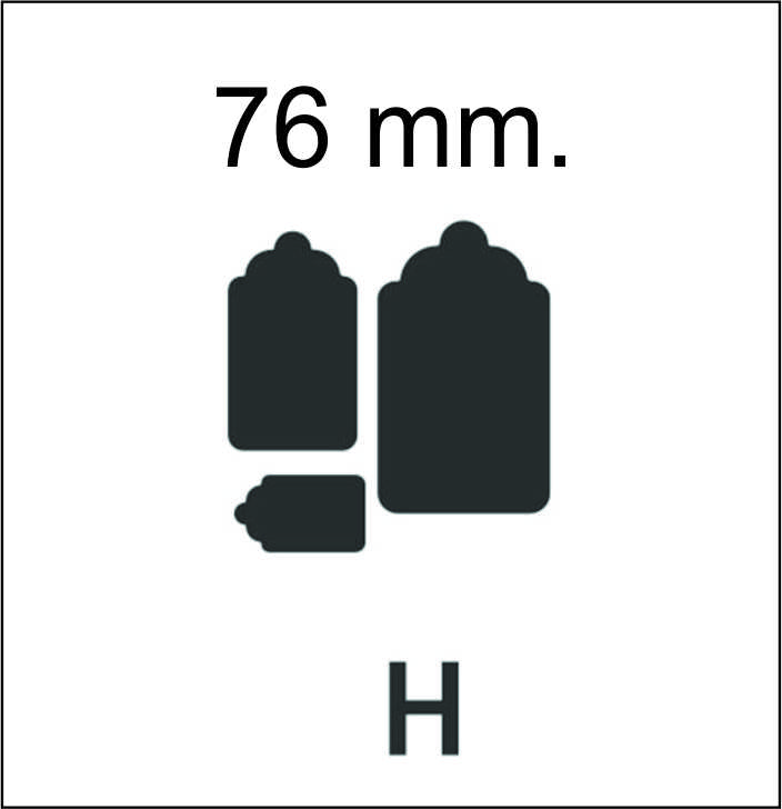 SACAB.G.EVA.76mm.KM-8830-H - TAGSx3