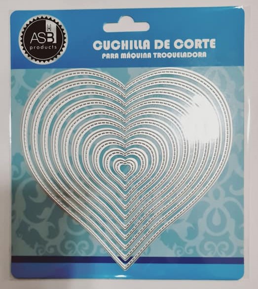 MATRIZ DE CORTE 9022 CORAZONES 146x140 x10p.