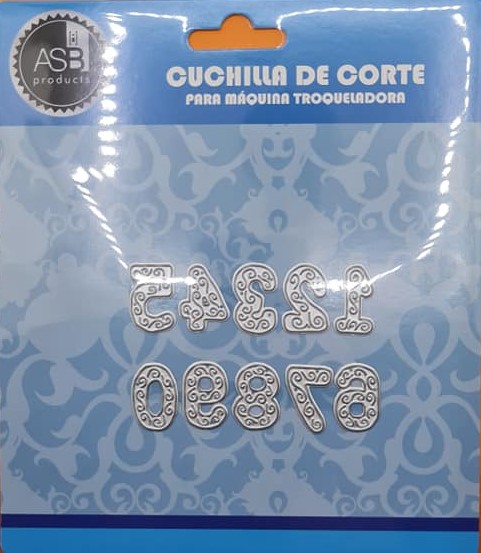 MATRIZ DE CORTE 0953 NUMEROS DECORADOS 21x14 x10p.