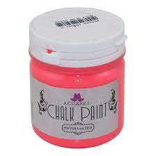 PINTURA TIZA ACUAREL 200gr - ROJO FLUO