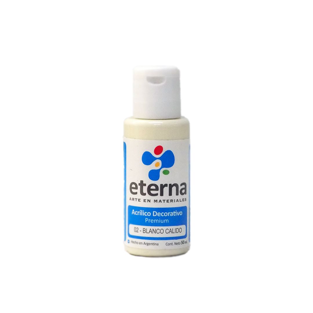 ACRILICO ETERNA 50ml. 02- BLANCO CALIDO  