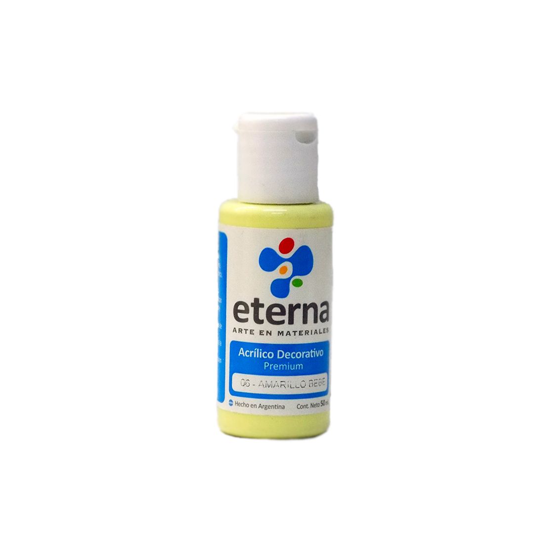 ACRILICO ETERNA 50ml. 06- AMARILLO BEBE