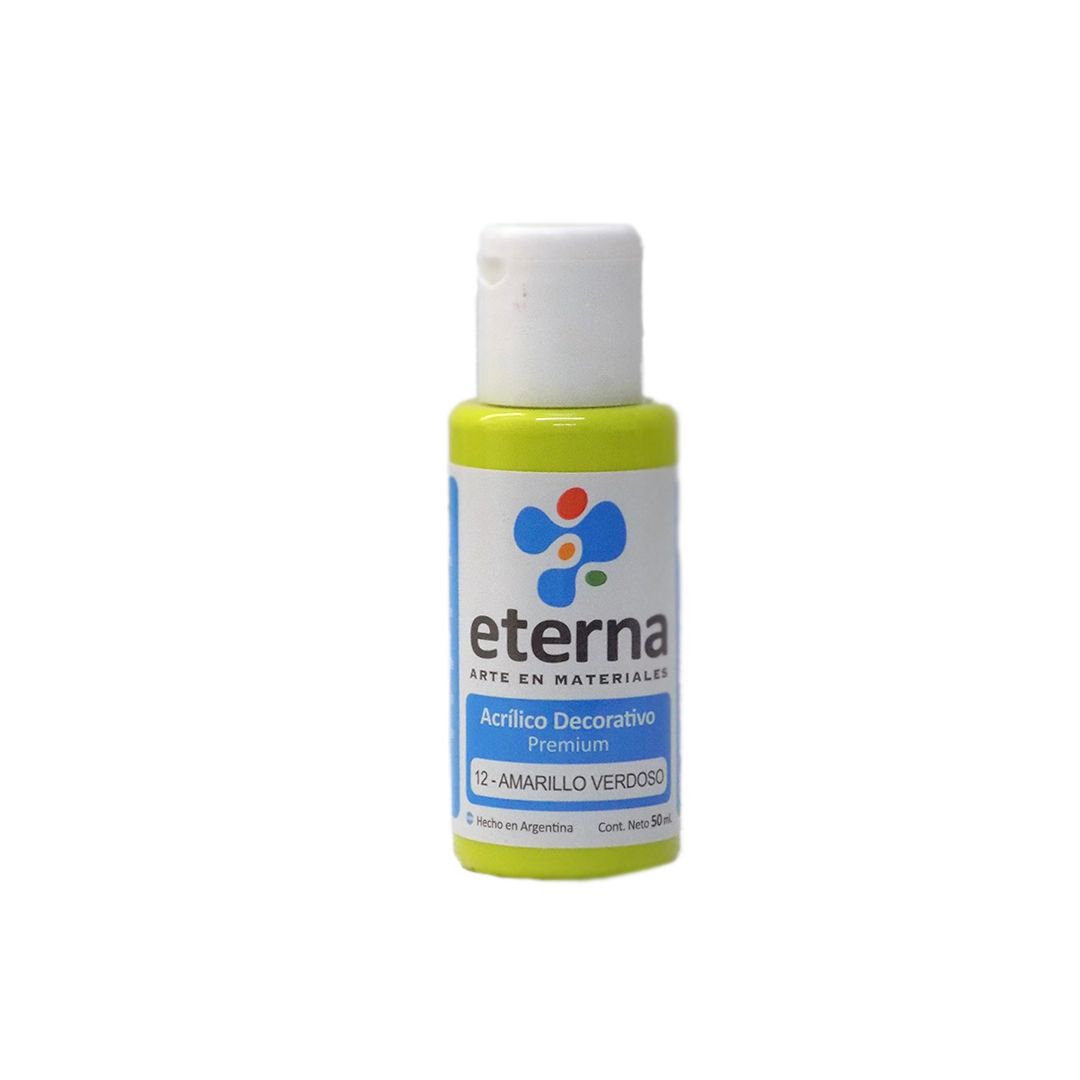 ACRILICO ETERNA 50ml. 12- AMARILLO VERDOSO