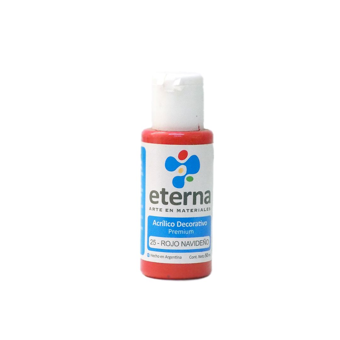 ACRILICO ETERNA 50ml. 25- ROJO NAVIDENO 