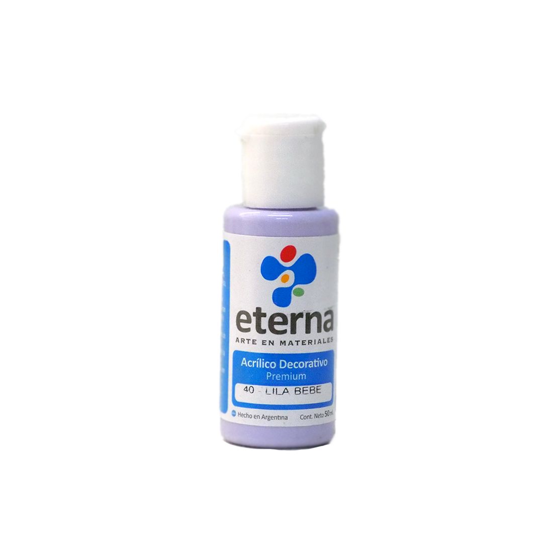 ACRILICO ETERNA 50ml. 40- LILA BEBE 